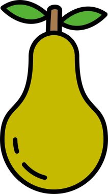 Nashi Armut Satırı Simge Tasarımı Dolduruldu