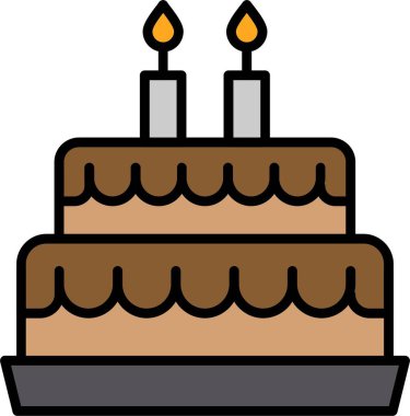 Kek Satırı Doldurulmuş Simge Tasarımı