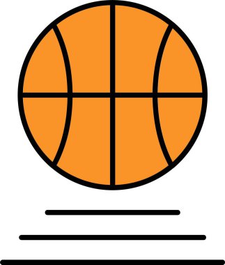 Basketbol Çizgisi Simge Tasarımı