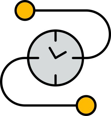 Zaman Çizgisi Doldurulmuş Simge Tasarımı