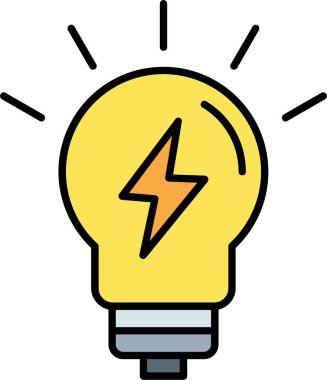 Simge Tasarımı Doldurulmuş Ampul Satırı