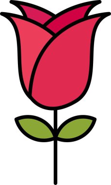 Gül Satırı Doldurulmuş Simge Tasarımı