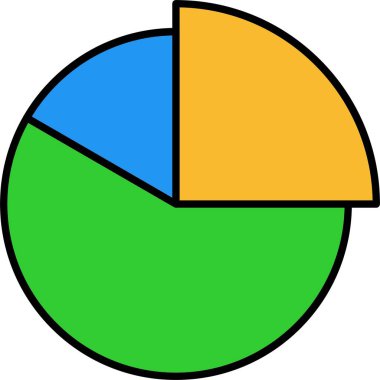 Pasta Grafik Satırı Doldurulmuş Simge Tasarımı