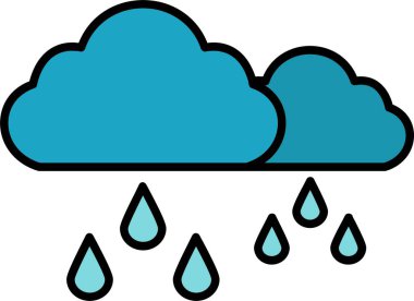 Yağmur Satırı Doldurulmuş Simge Tasarımı