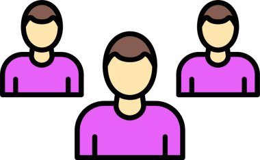 Simge Tasarımı Doldurulmuş Ortak Satır