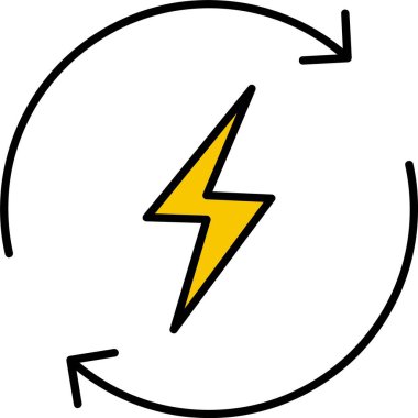 Geri Dönüşüm Satırı Dolu Simge Tasarımı