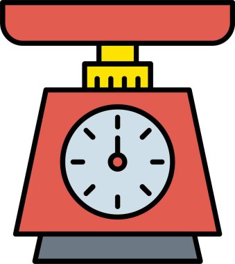 Ağırlık Ölçekleme Satırı Doldurulmuş simge Tasarımı