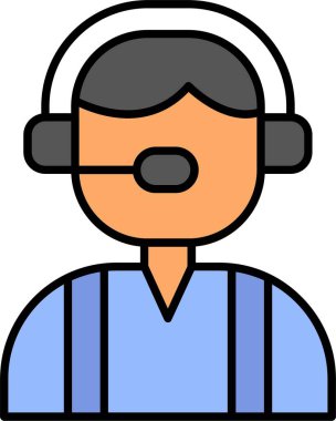 Müşteri Hizmeti Satırı Simge Tasarımı Dolduruldu