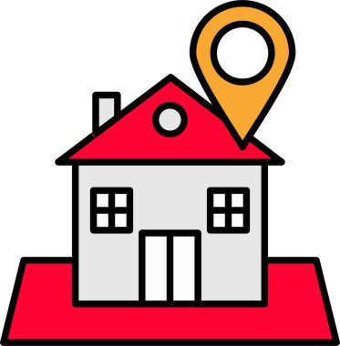 Konum Satırı Doldurulmuş Simge Tasarımı