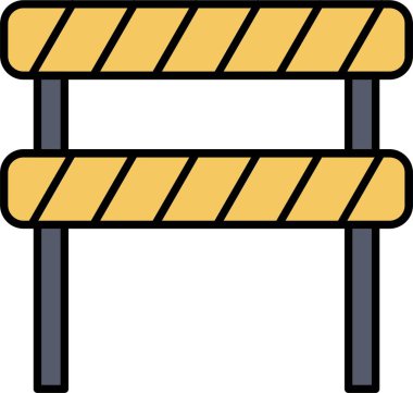 Yol Bloğu Satırı Doldurulmuş Simge Tasarımı