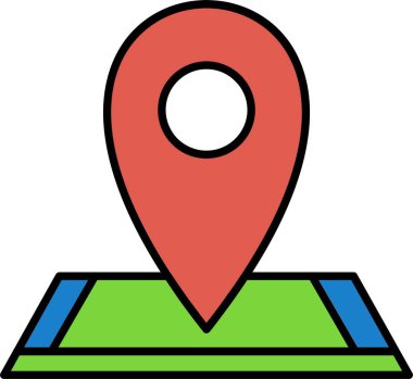 Konum Satırı Doldurulmuş Simge Tasarımı