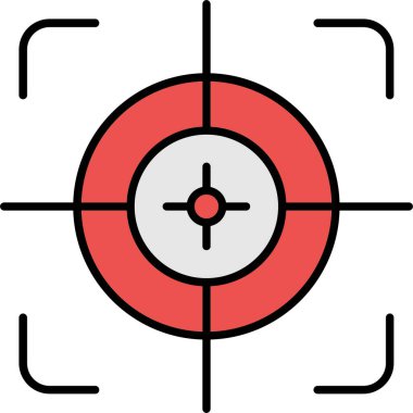 Hedef Satır Doldurulmuş Simge Tasarımı