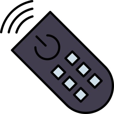 Uzaktan Denetim Satırı Doldurulmuş Simge Tasarımı