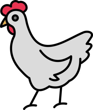Tavuk Satırı Doldurulmuş Simge Tasarımı