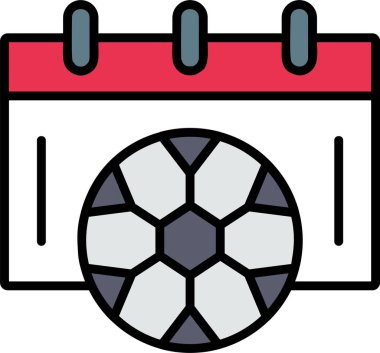 Futbol Çizelgesi Simge Tasarımı Dolduruldu