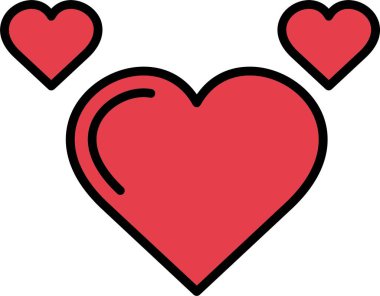 Kalp Satırı Simge Tasarımı Dolduruldu