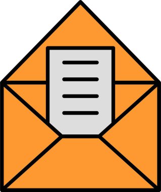 Zarf Satırı Aç Simge Tasarımı