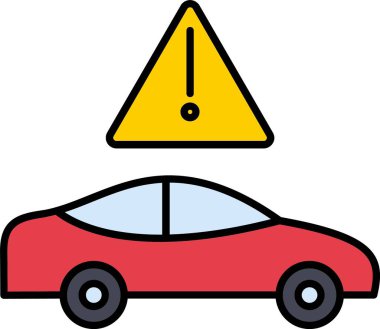 Trafik Sıkışma Hattı Simge Tasarımı Dolduruldu