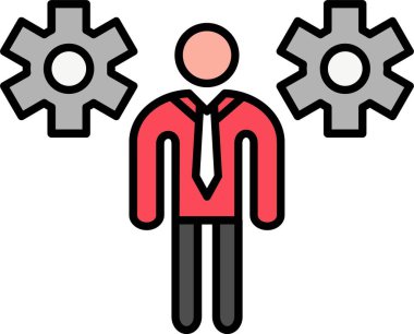 İş İnsanları Satırı Simge Tasarımı