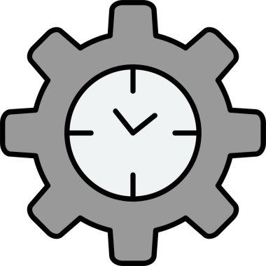 Verimli Zaman Çizgisi Simge Tasarımı