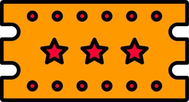 Sirk Bilet Satırı Simge Tasarımı