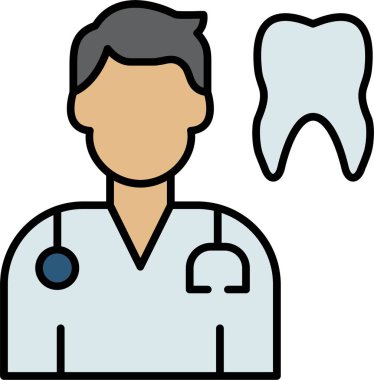 Dişçi Satırı Doldurulmuş simge Tasarımı