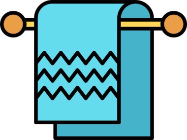 Havlu Satırı Doldurulmuş Simge Tasarımı