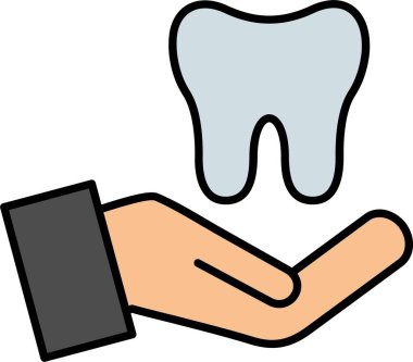 Diş Bakımı Satırı Simge Tasarımı