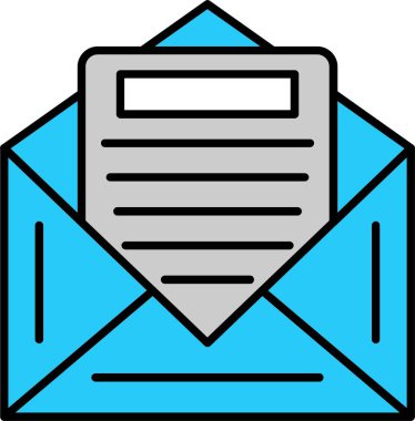 E- posta Satırı Doldurulmuş Simge Tasarımı