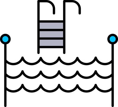 Yüzme Havuzu Hattı Simge Tasarımı Dolduruldu