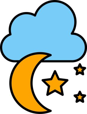 Ay Satırı Doldurulmuş Simge Tasarımı