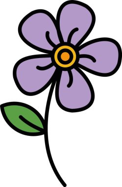 Melastome Satırı Simge Tasarımı Dolduruldu