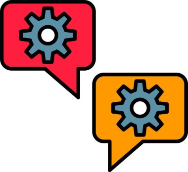 Sohbet Satırı Simge Tasarımı Dolduruldu