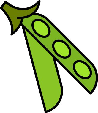 Bezelye Satırı Doldurulmuş Simge Tasarımı