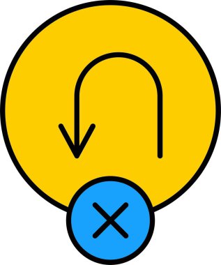 Hiç U Dönüş Satırı Dolu Simge Tasarımı Yok