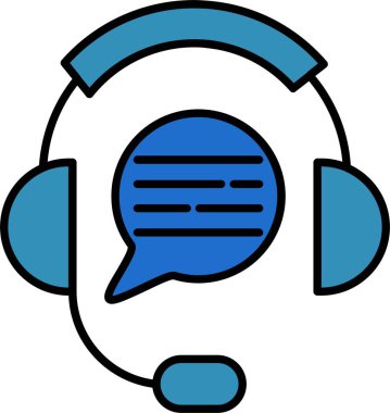 Müşteri Hizmeti Satırı Simge Tasarımı Dolduruldu