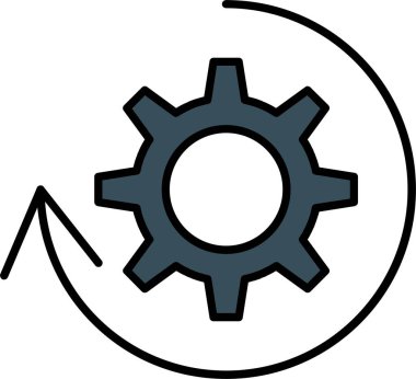 İşlem Satırı Doldurulmuş Simge Tasarımı