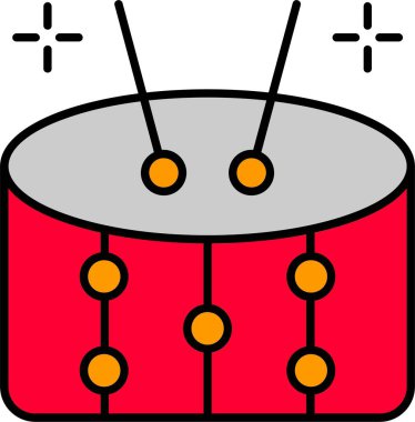 Davul Satırı Simge Tasarımı Dolduruldu