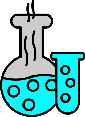 Laboratuvar Satırı Doldurulmuş Simge Tasarımı