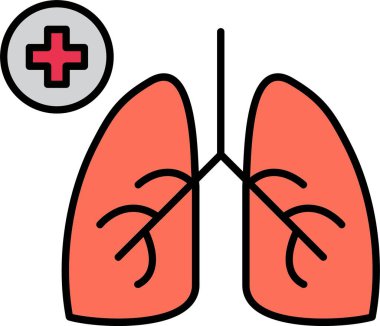 Pulmonoloji Satırı Simge Tasarımı Dolduruldu