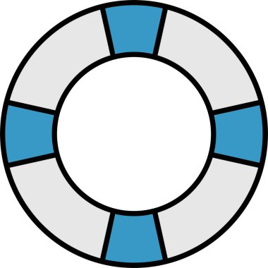 Yaşam Kurtarıcı Satırı Simge Tasarımı Dolduruldu