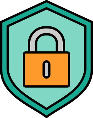 Kilit Satırı Doldurulmuş Simge Tasarımı