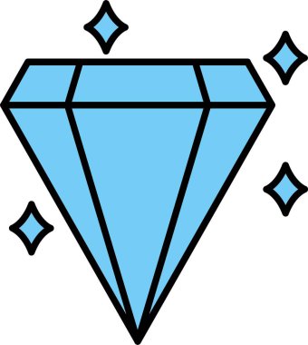 Elmas Satırı Doldurulmuş Simge Tasarımı