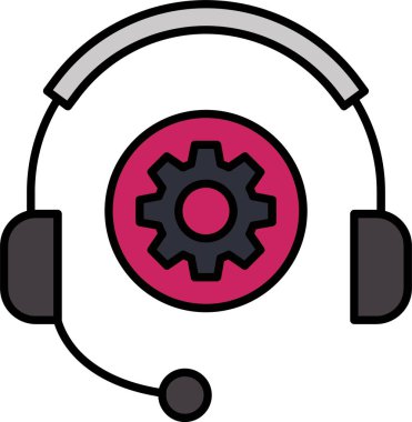 Teknik Destek Satırı Simge Tasarımı Dolduruldu