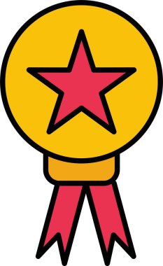 Yıldız Madalyası Doldurulmuş Simge Tasarımı