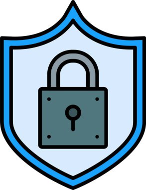 Kilit Satırı Doldurulmuş Simge Tasarımı