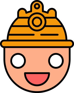 Kask Satırı Doldurulmuş Simge Tasarımı