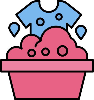 Temizlik Satırı Doldurulmuş Simge Tasarımı