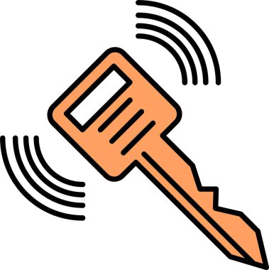 Akıllı Anahtar Satırı Doldurulmuş Simge Tasarımı