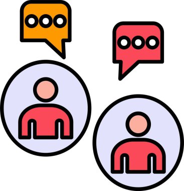 Simge Tasarımı Doldurulmuş Anında İleti Satırı